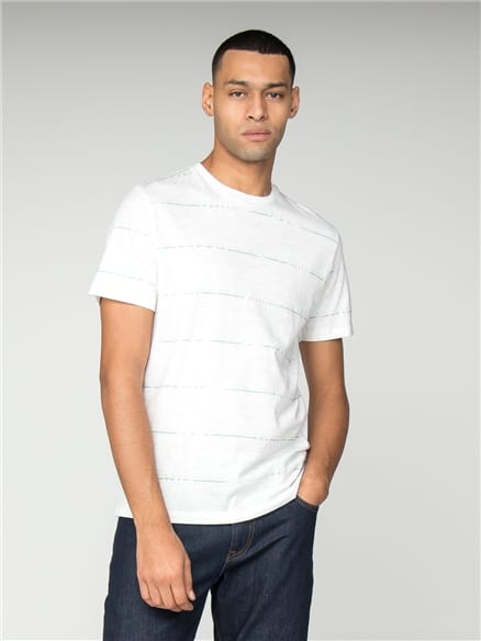 White Palm Stripe T-Shirt