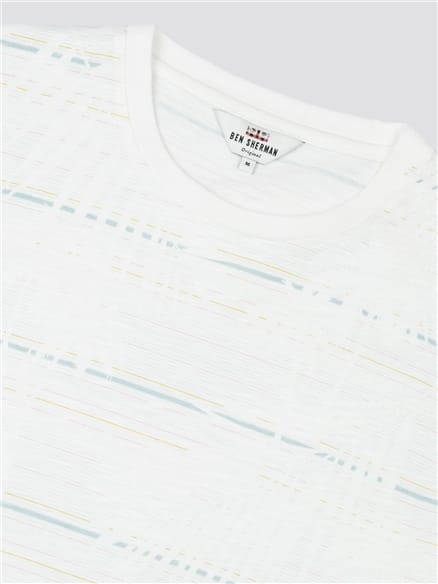 White Palm Stripe T-Shirt
