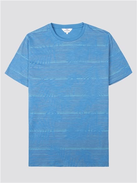 Blue Palm Stripe T-Shirt