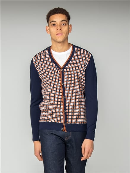 Ivy Style Pattern Front Cardigan