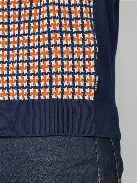 Ivy Style Pattern Front Cardigan