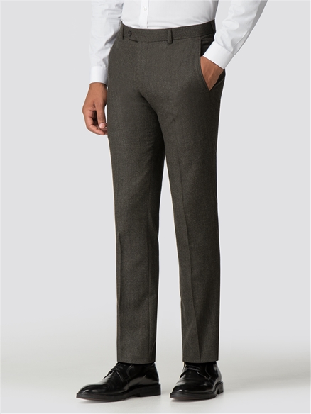 Olive Green Texture Tailored Fit Jacket