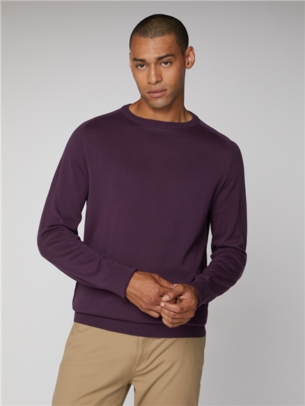 Cotton Knitted Crew Neck