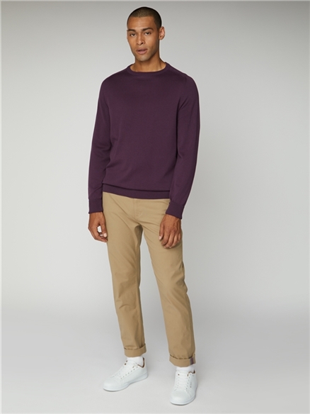 Cotton Knitted Crew Neck