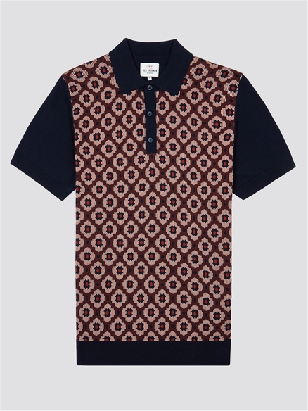 Pattern Front Polo