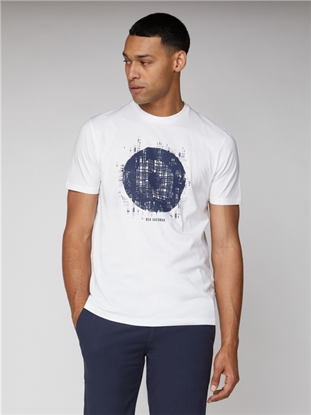 Painted Check Target T-Shirt