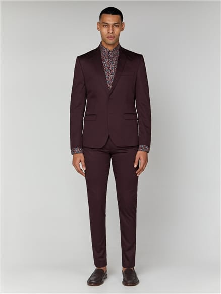 Burgundy Cotton Camden Jacket