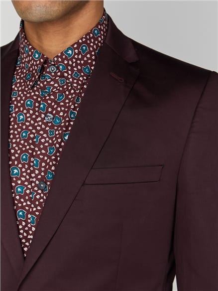 Burgundy Cotton Camden Jacket