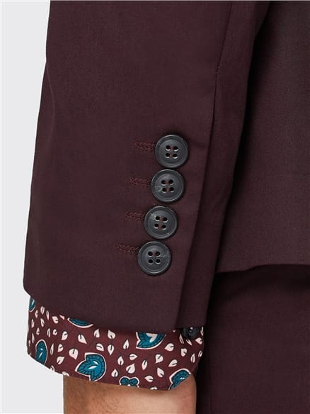 Burgundy Cotton Camden Jacket