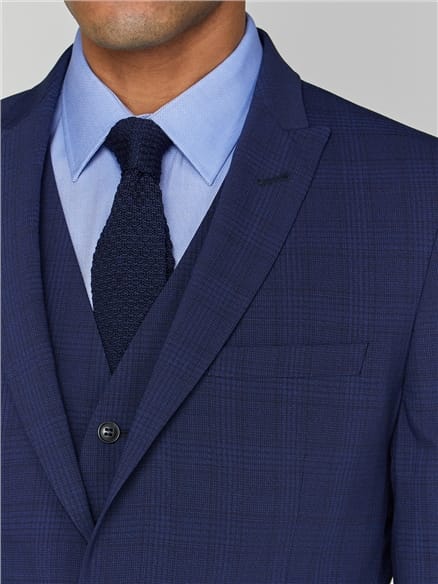 Sapphire Check Stretch Camden Jacket