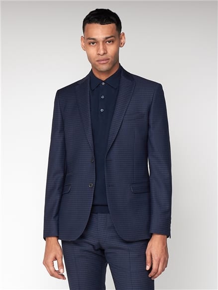 British Deep Blue Gingham Jacket