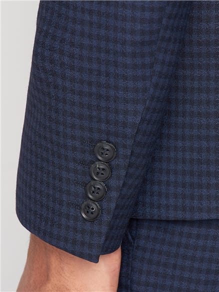 British Deep Blue Gingham Jacket