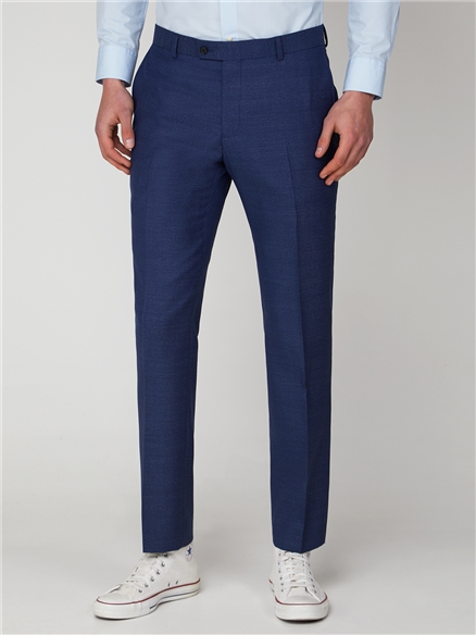 Blue Jaspe Slim Fit Suit Jacket