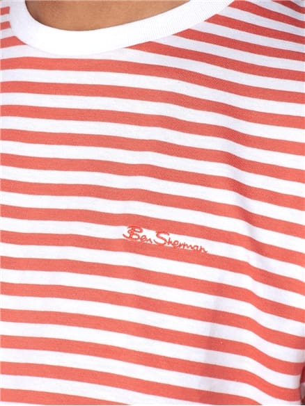 Ben Sherman Burnt Orange Short Sleeve Jersey Breton