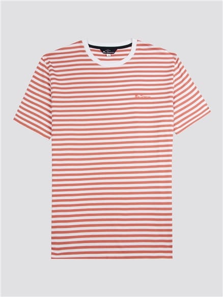 Ben Sherman Burnt Orange Short Sleeve Jersey Breton