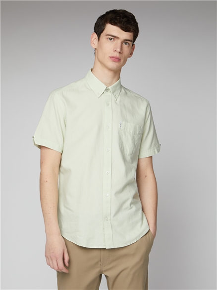 light green oxford shirt