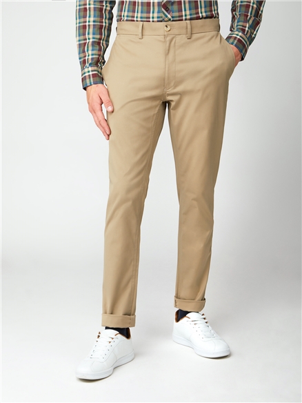 skinny cream chinos