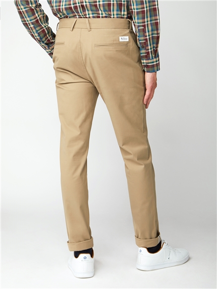 skinny fit beige chinos