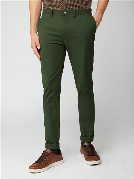 olive skinny chinos