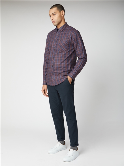 Long Sleeved Flannel Checked Shirt | Ben Sherman | Est 1963