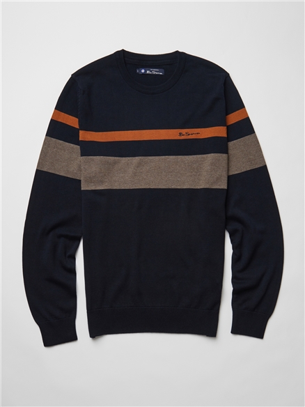 crew neck stripe