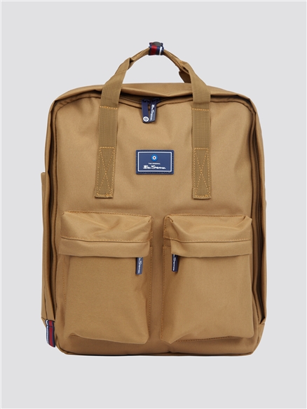 ben sherman leather backpack