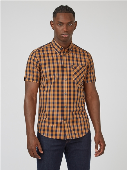 ben sherman gingham short sleeve shirt