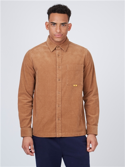 Corduroy Overshirt - Light Brown