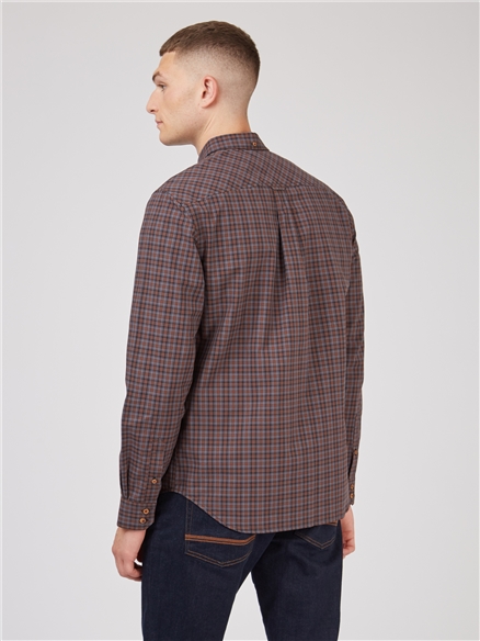 Long Sleeve Mini Tartan Check Shirt