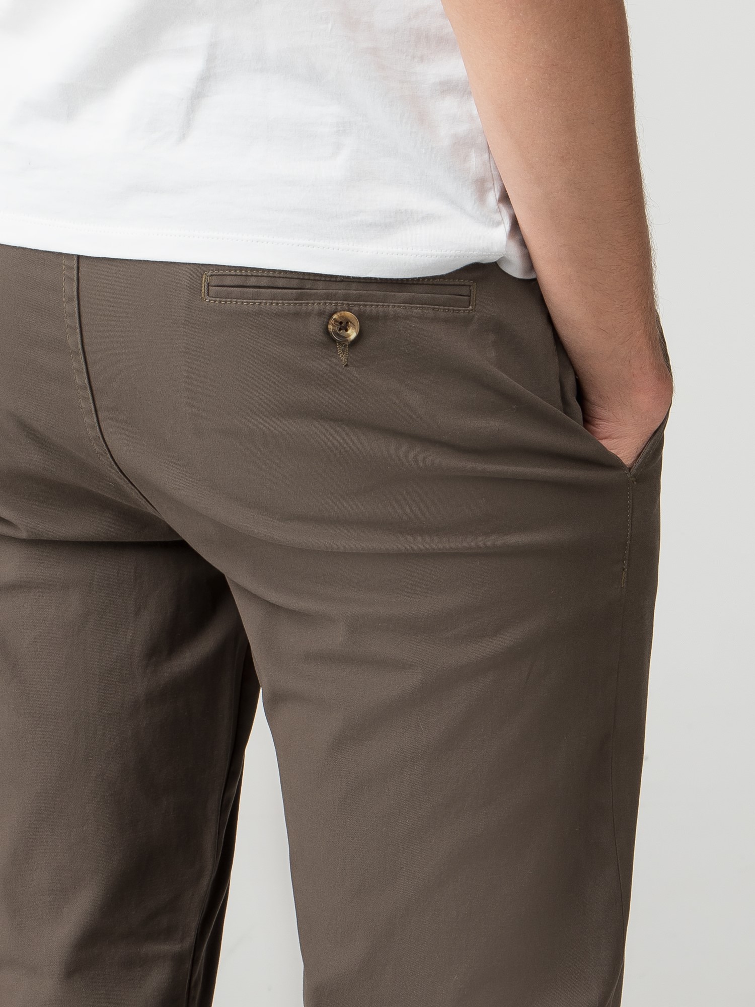 Khaki Skinny Stretch Chino