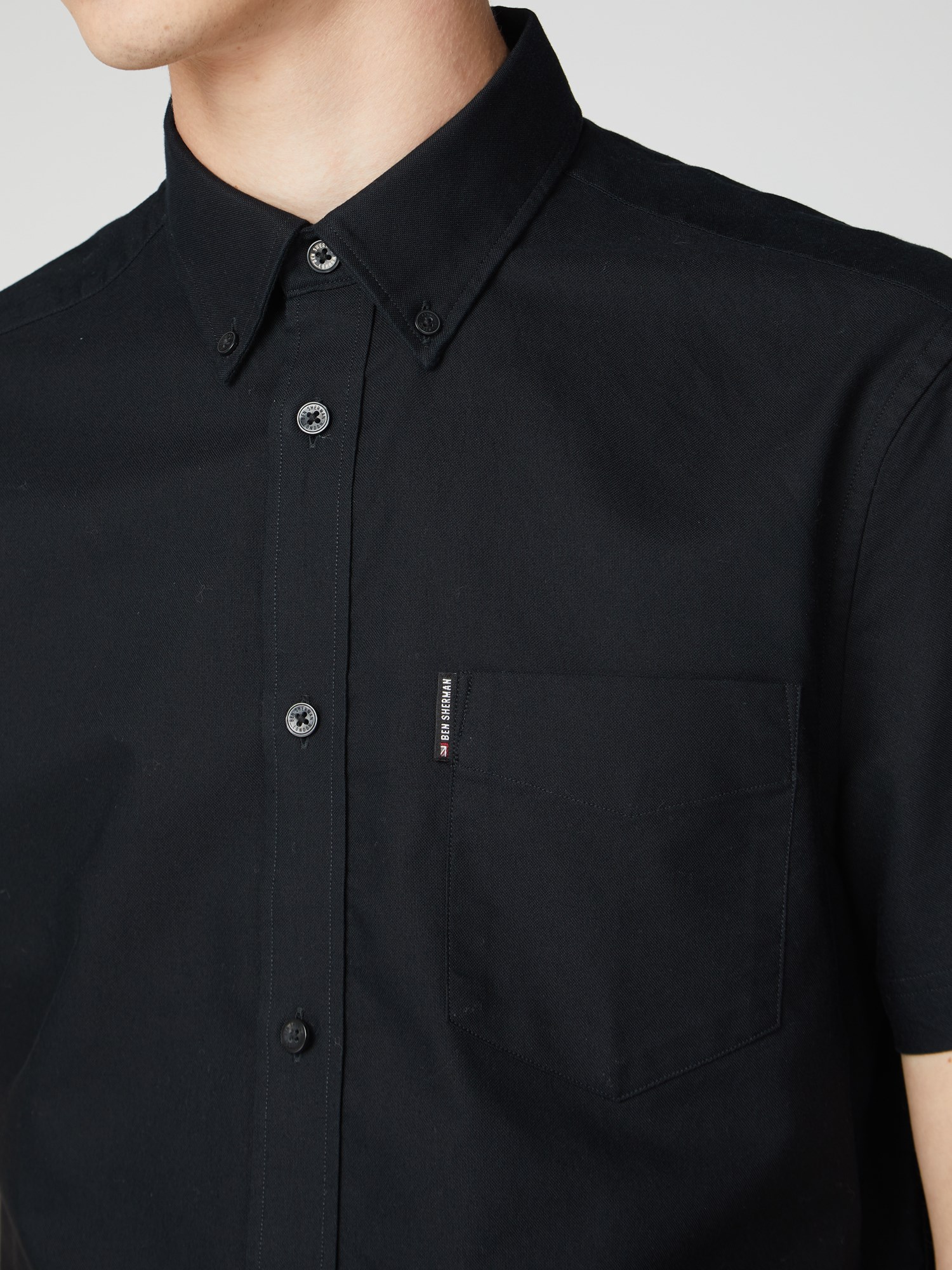 Short Sleeve Plain Oxford Shirt | Ben Sherman