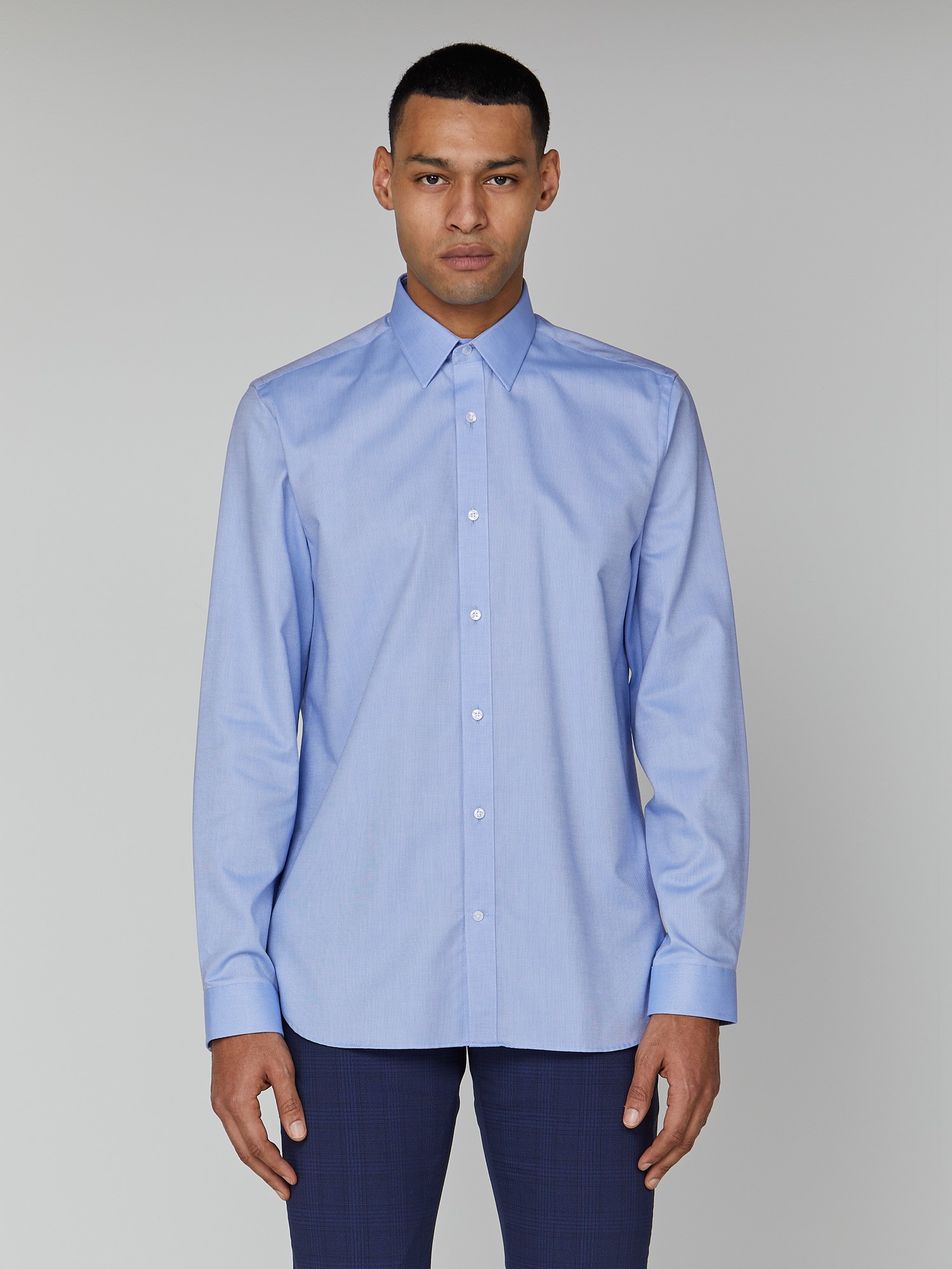 Long Sleeve Plain Oxford Formal Shirt Ben Sherman