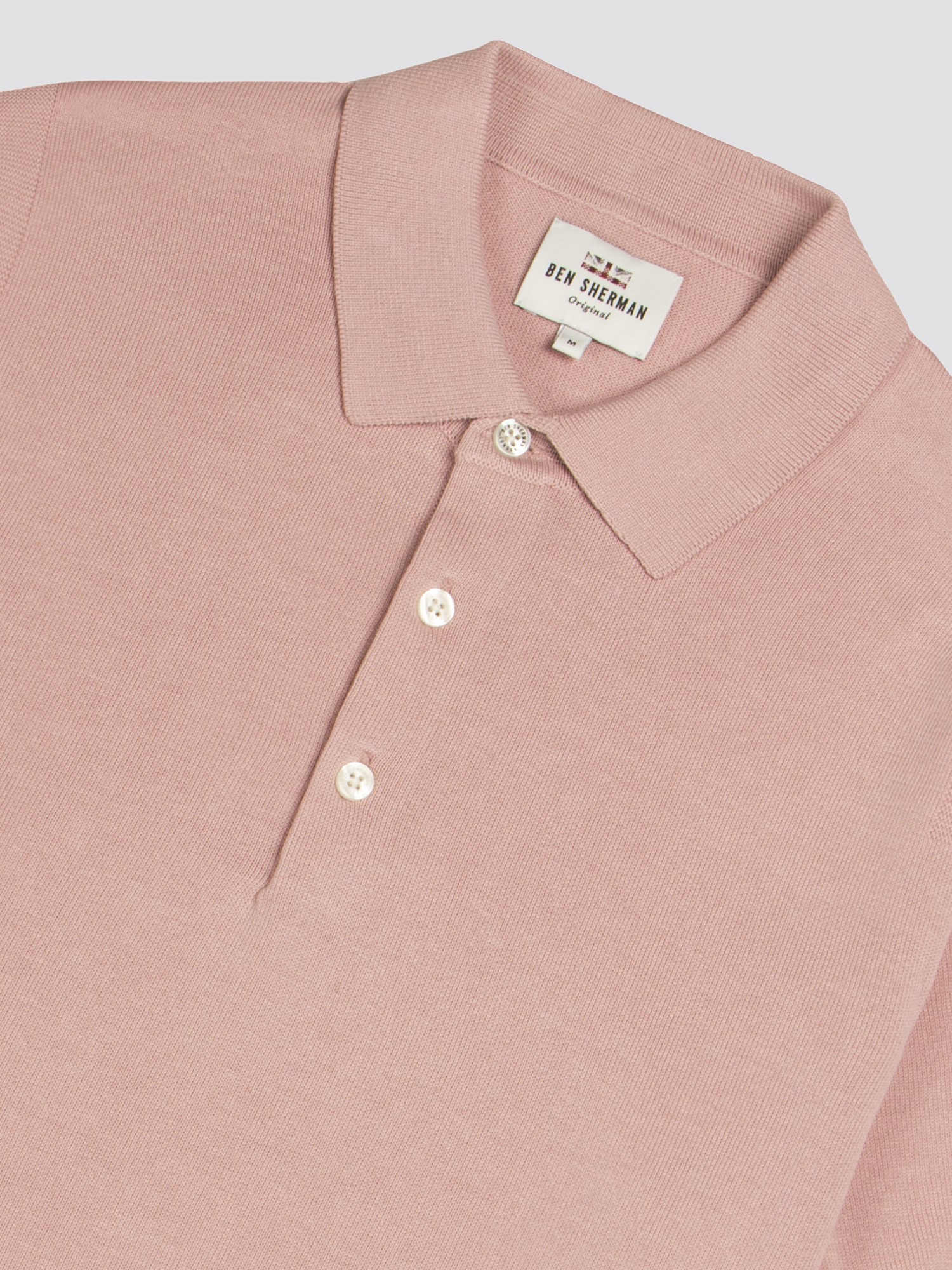 Signature Knit Polo - Light Pink - Ben Sherman