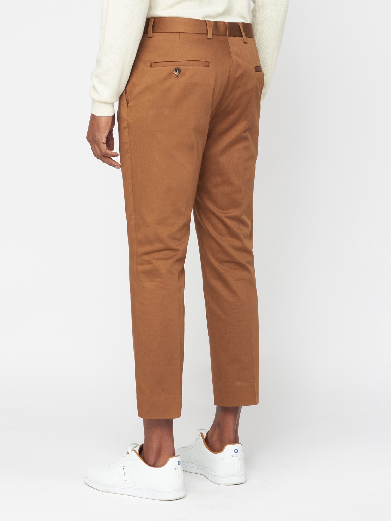 White Elasticated-waist cotton trousers | Thom Sweeney | MATCHES UK