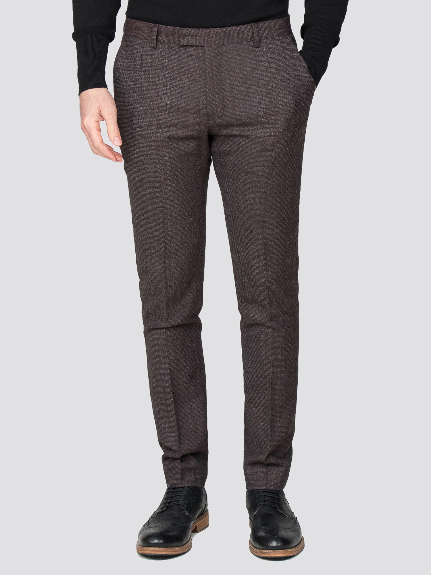 rust trouser suit