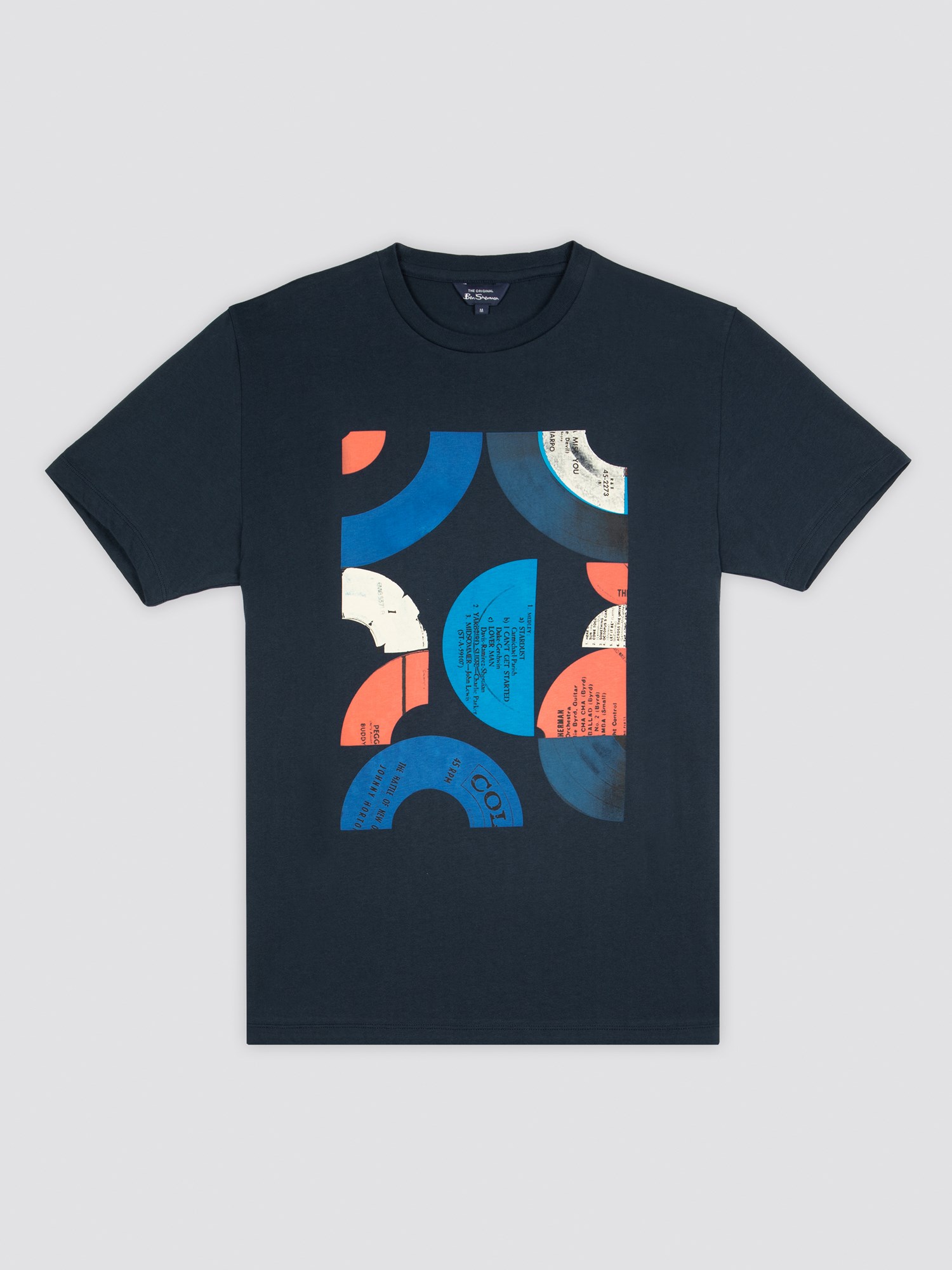 Blue Vinyl Record Target T-Shirt | Ben Sherman | Est 1963