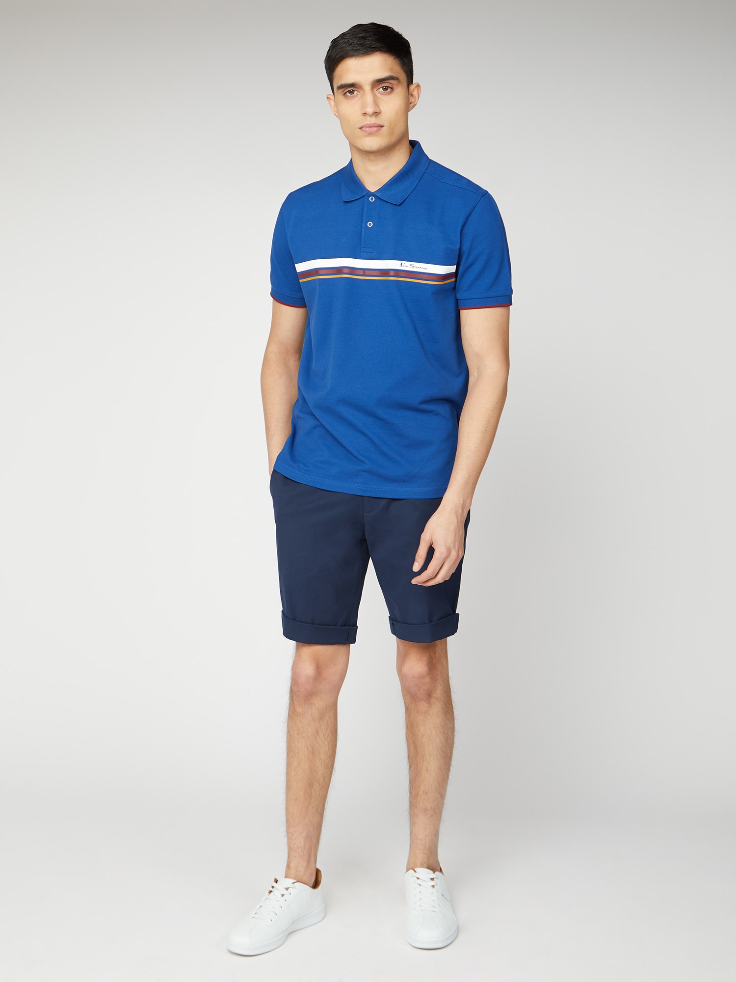 Signature Stretch Navy Chino Shorts | Ben Sherman | Est 1963