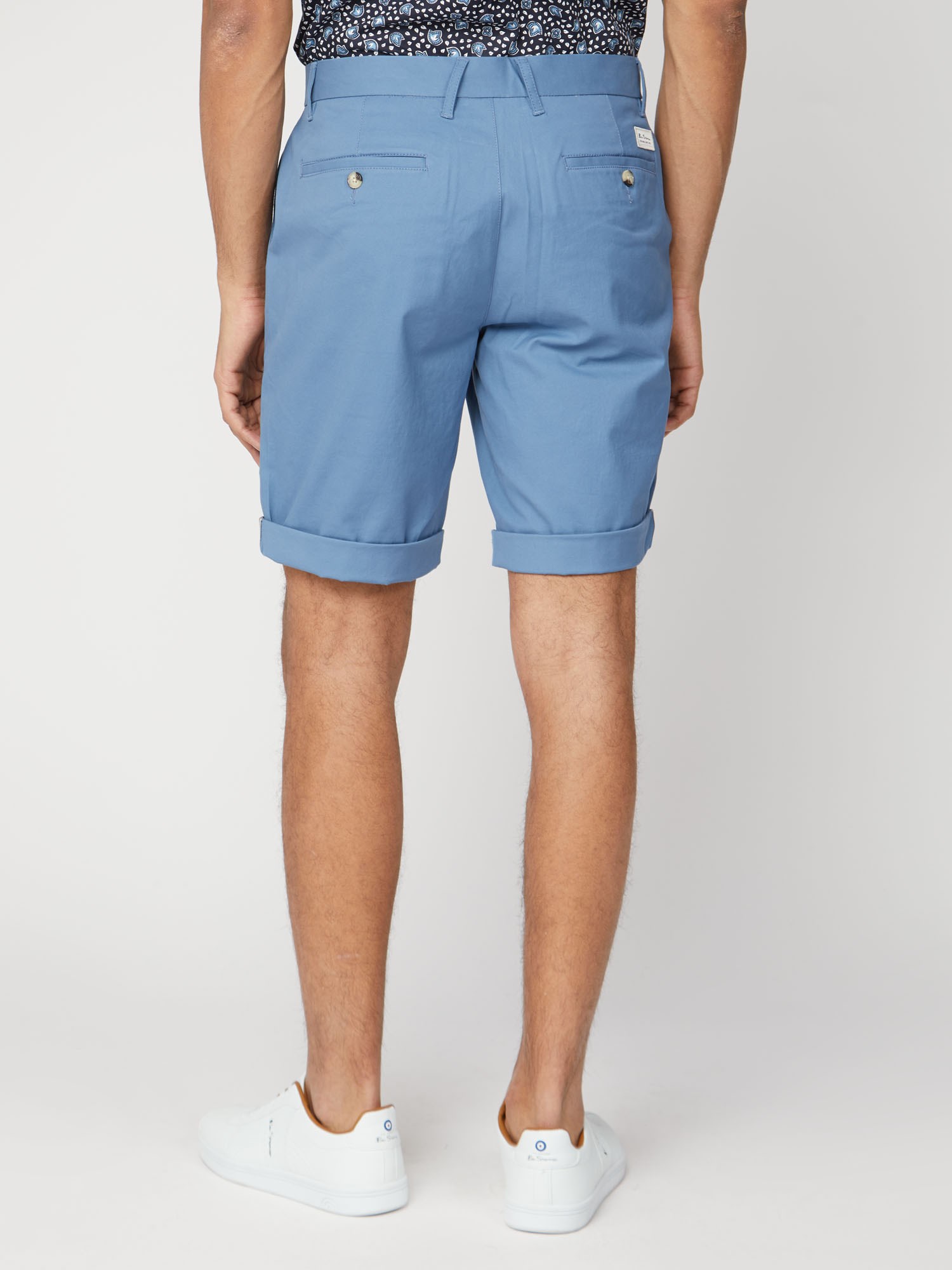 Signature Stretch Blue Chino Shorts | Ben Sherman | Est 1963