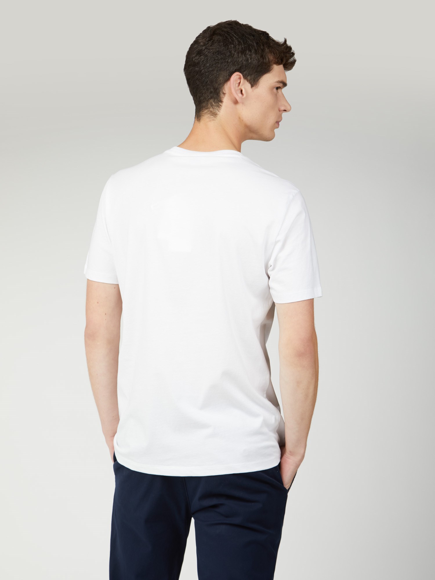 Men's White Signature Mod Target Tee | Ben Sherman | Est 1963