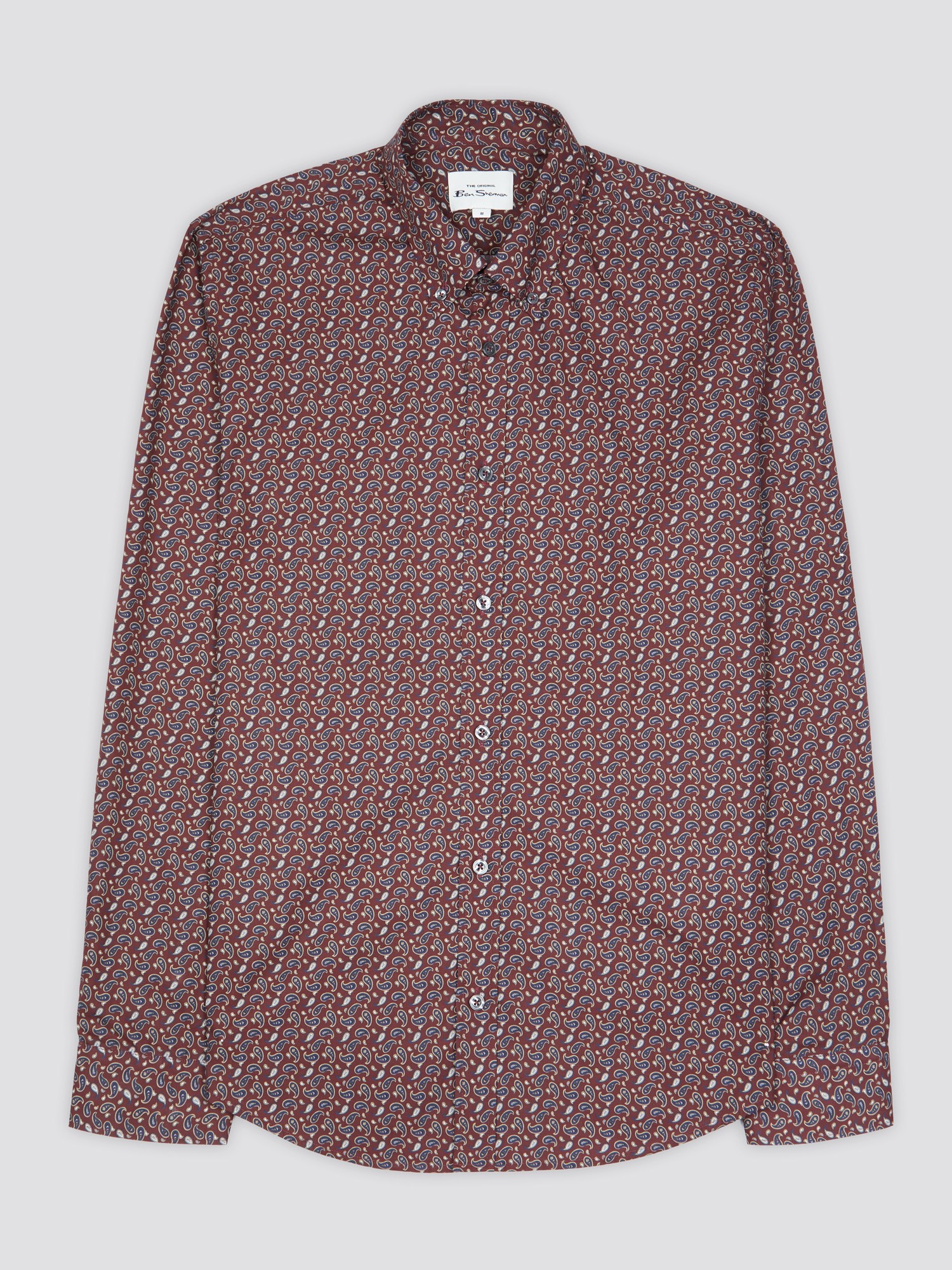 Men's Red Micro Paisley Shirt | Ben Sherman | Est 1963