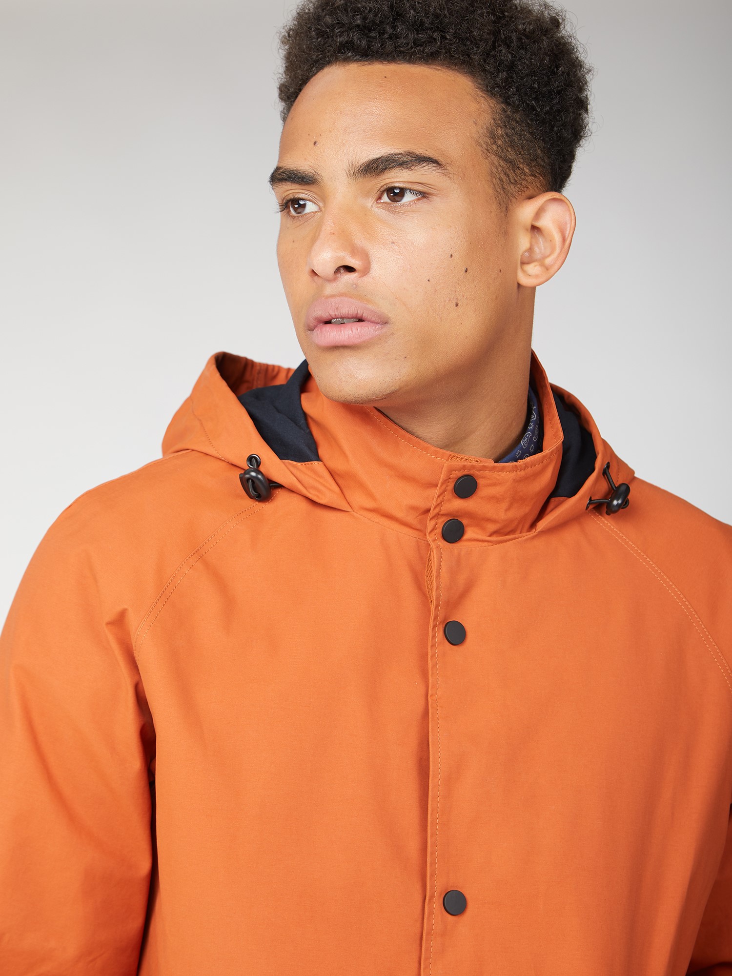 Men's Orange Hooded Coach Jacket | Ben Sherman | Est 1963