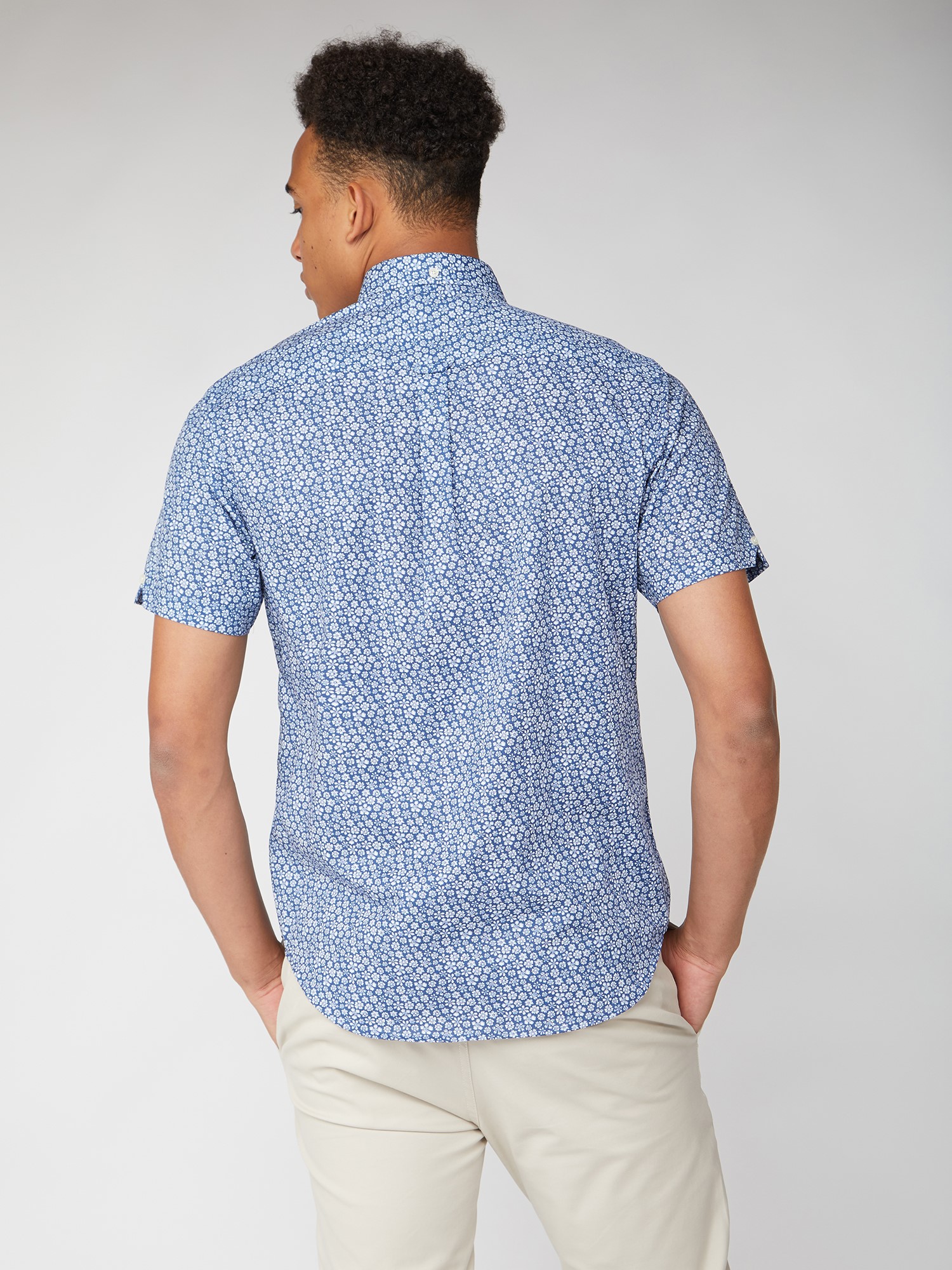 Ben Sherman Short Sleeve Floral Print Shirt