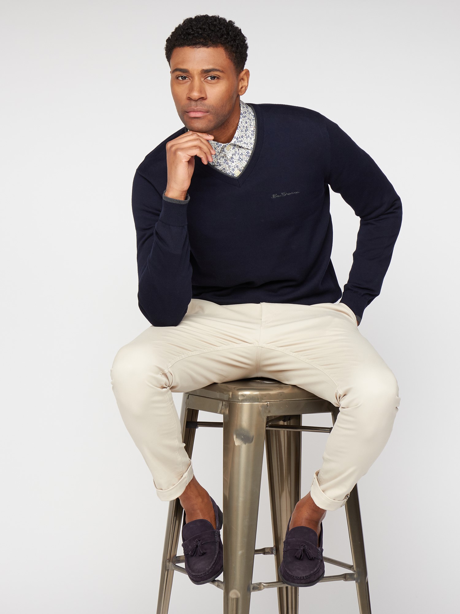 Oxford shirt and on sale jumper