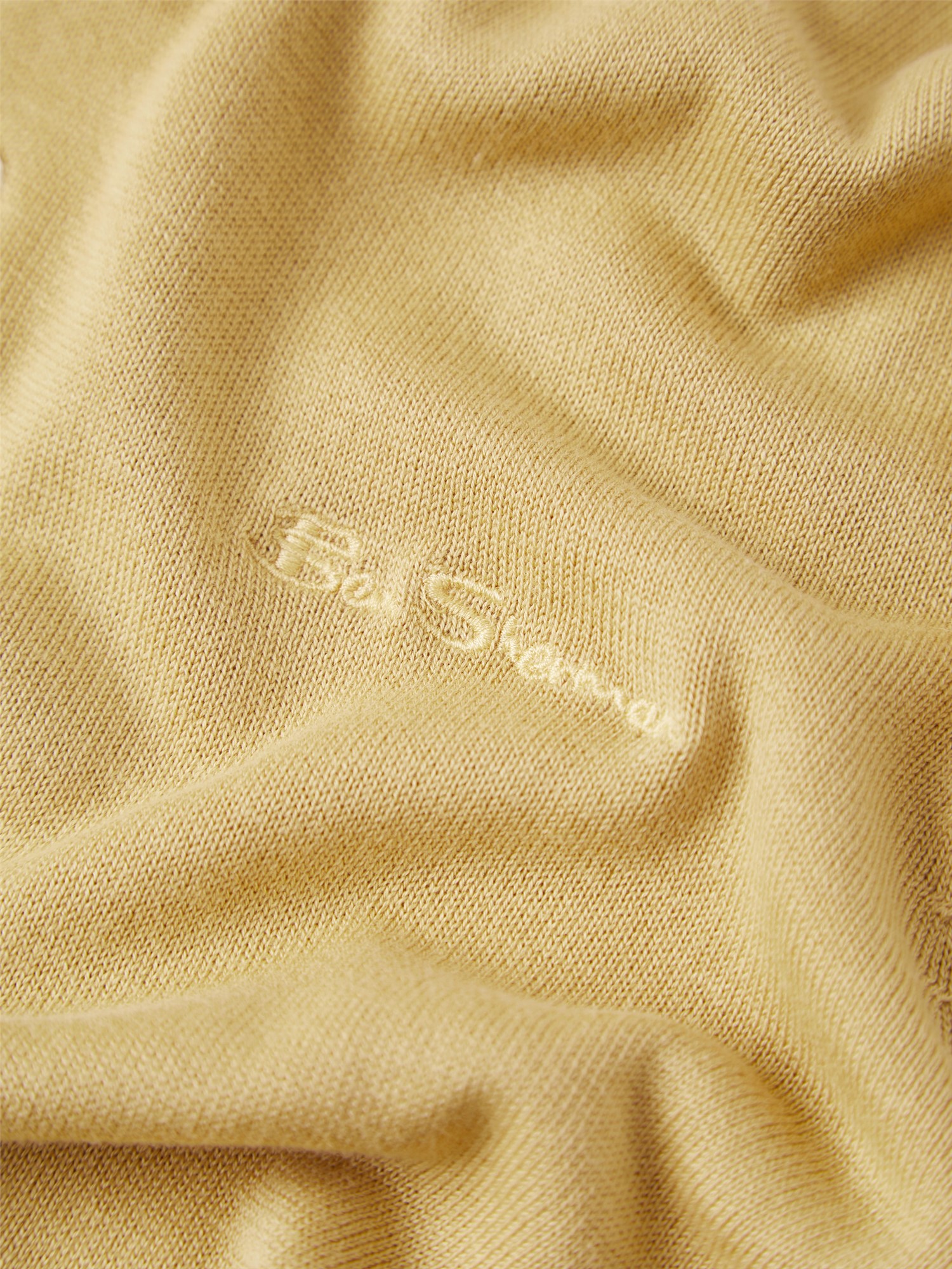 Signature Knitted Polo Shirt - Pale Yellow