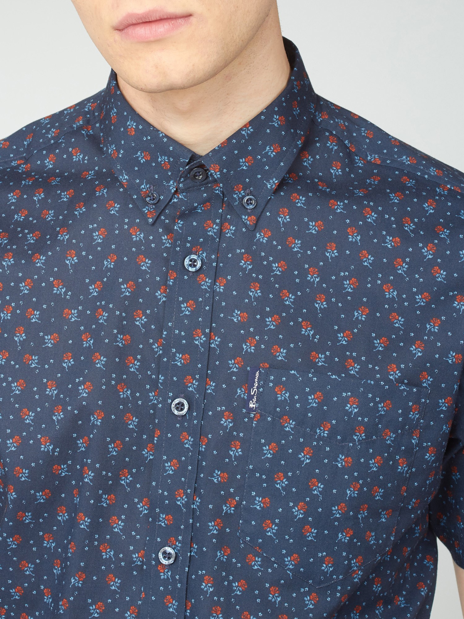 Men's Red Rose Print Shirt | Ben Sherman