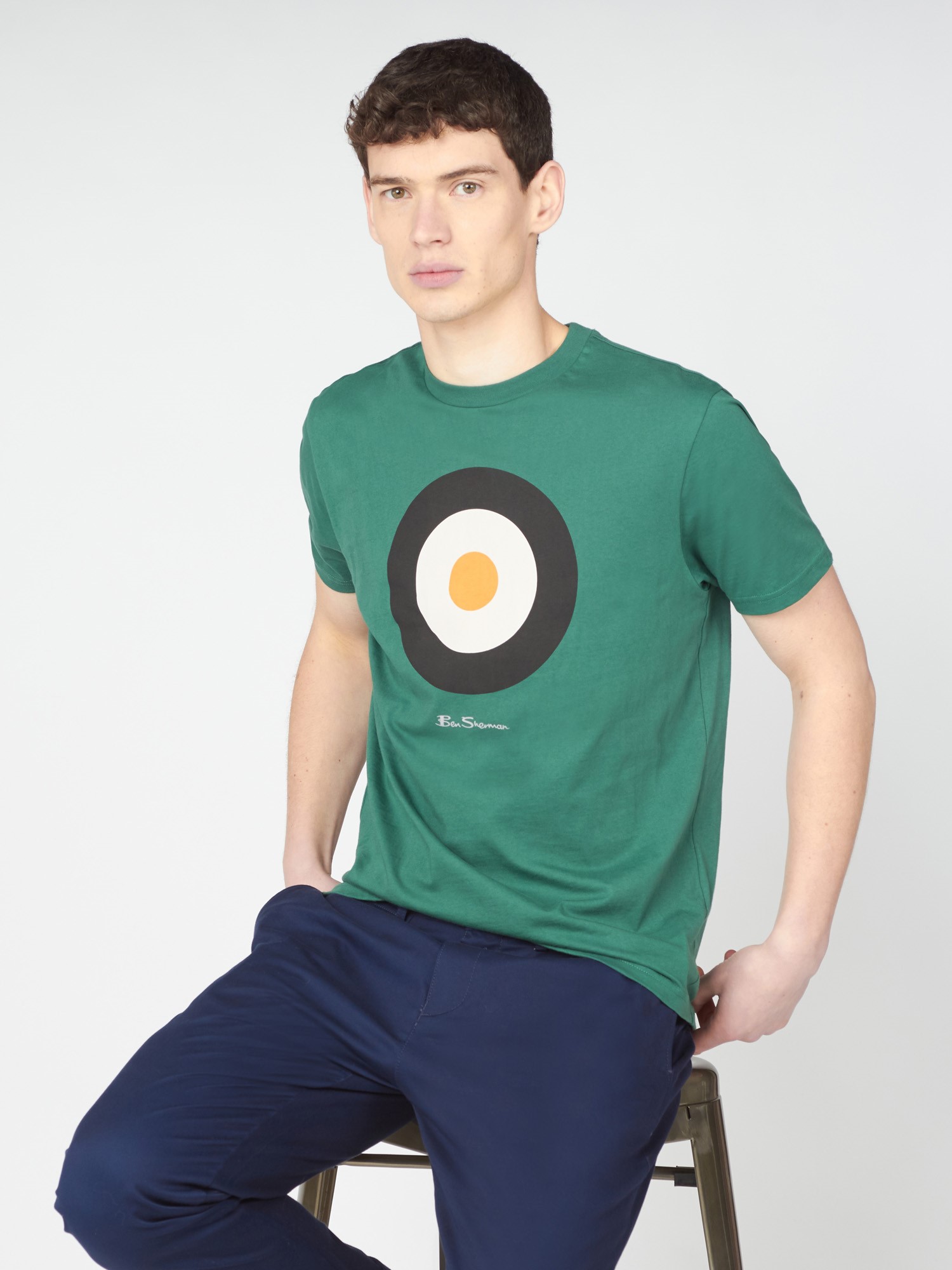 Men's Green Signature Target Tee Ben Sherman