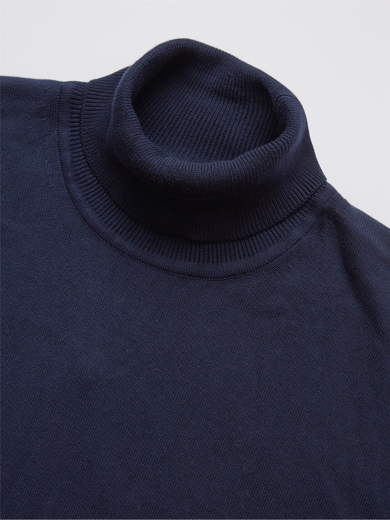 Signature Knitted Roll Neck Jumper - Marine