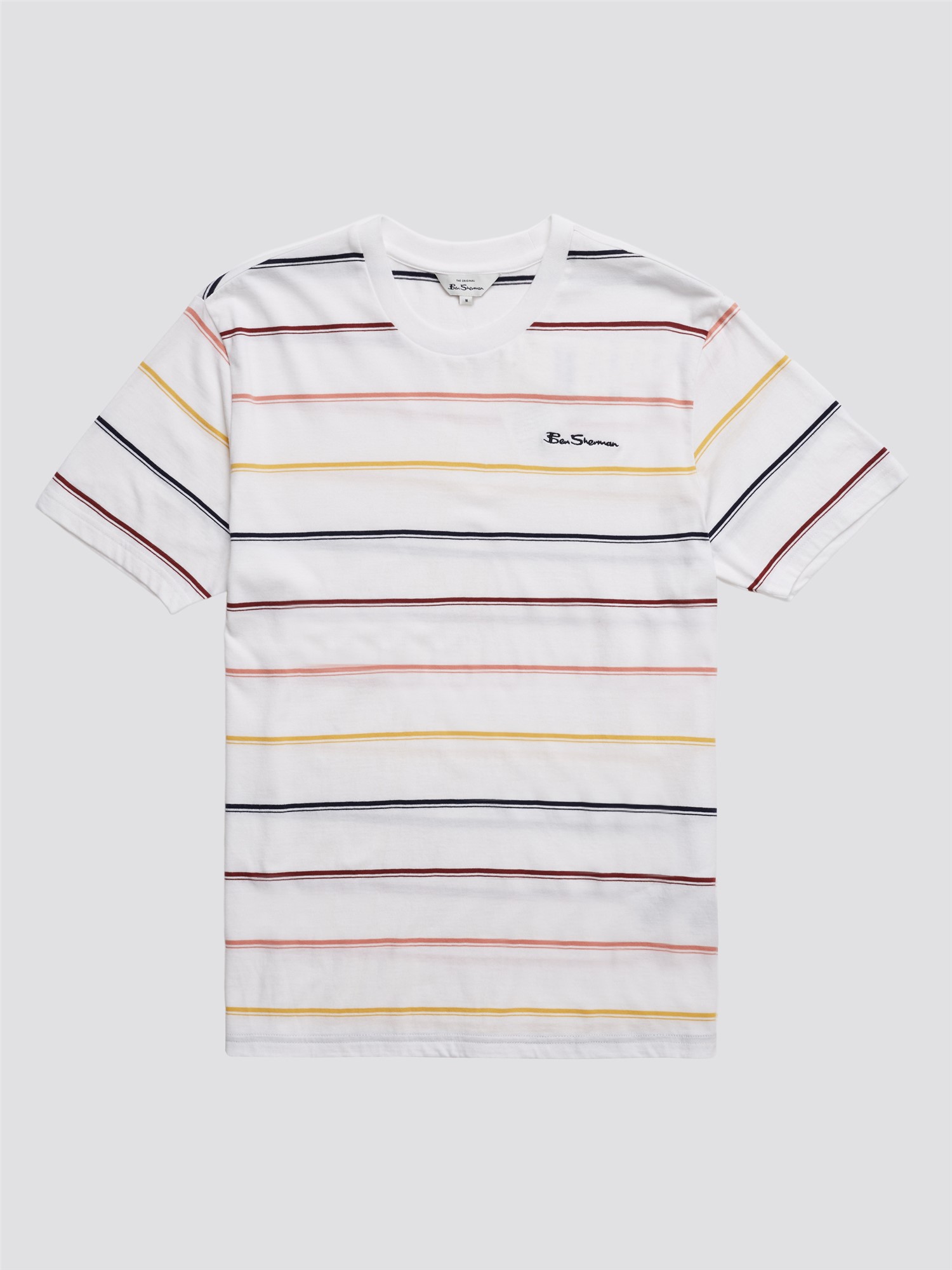 Fine Stripe T-Shirt - White