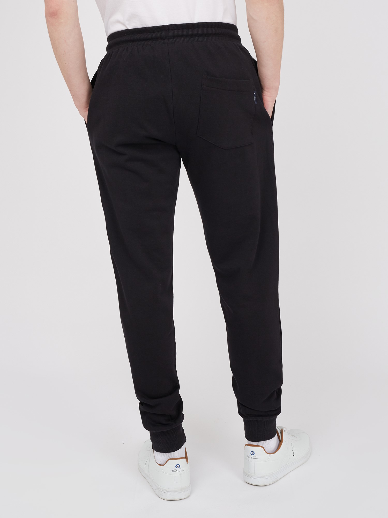 Men s Black Target Logo Joggers Ben Sherman