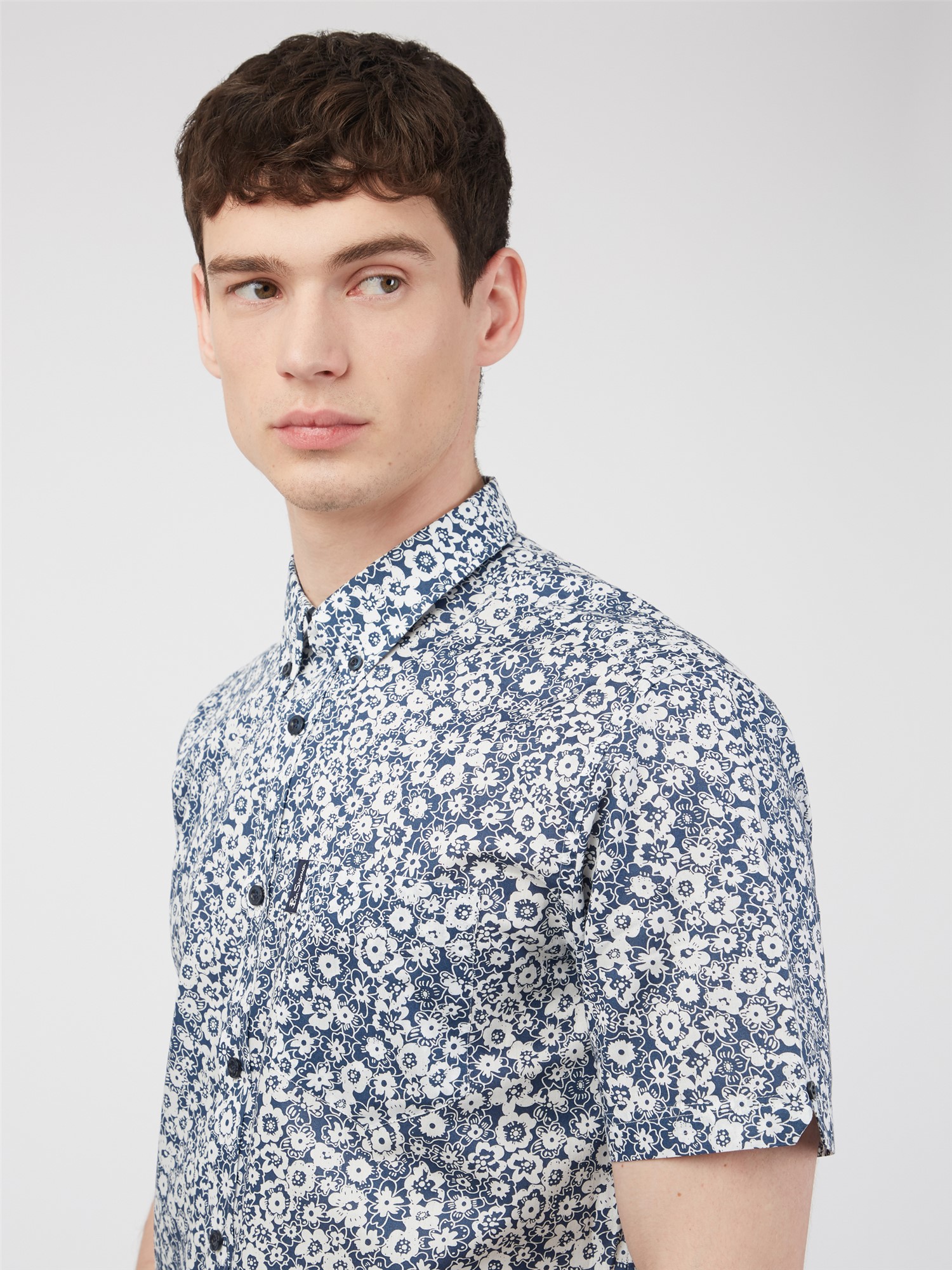 Short Sleeve Floral Print Shirt